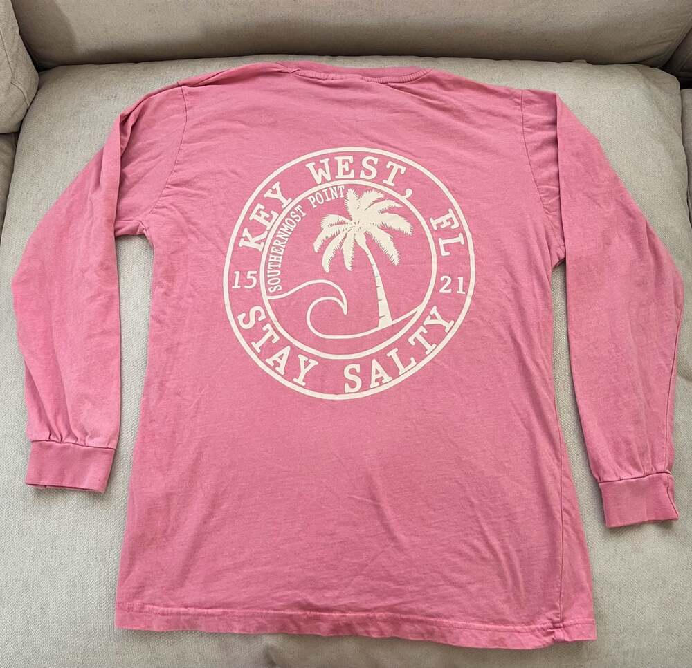 U.S. Vintage Key West Florida Stay Salty Long Sleeve T-Shirt